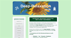 Desktop Screenshot of deep-relaxation.co.uk